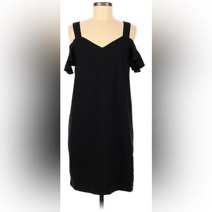 Banana Republic Black cold shoulder mini dress